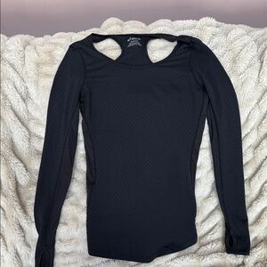 Asics Women's Black workout Long Sleeve Top - worn once  - Size S